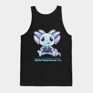 Kawaii Axolotl Gamesolotl for Gamers Teen Girls and Boys Tank Top